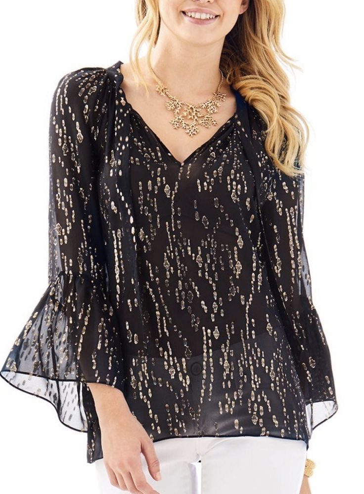 Lilly Pulitzer Matilda clip top. Size XS